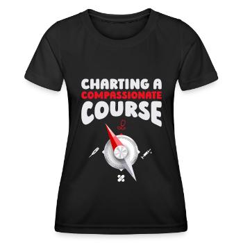 Infirmier - T-shirt sport Femme - noir - Devant - AI Model Female 172 light (172cm)
