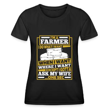 Farmer Farmer - Women's Functional T-Shirt - black - Front - AI Model Female 172 light (172cm)