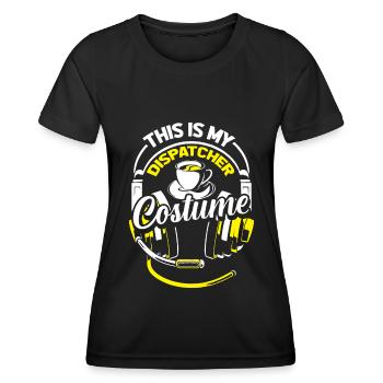 Notruf Leitstelle Einsatzzentrale - Frauen Funktions-T-Shirt - Schwarz - Vorne - AI Model Female 172 light (172cm)