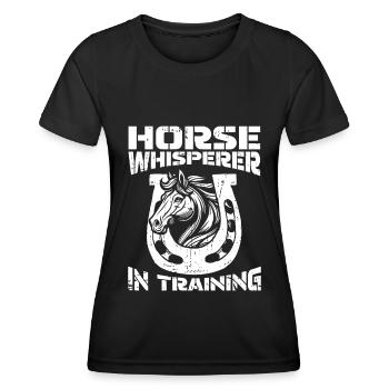 Horse Equestrian Horse Whisperer - Women's Functional T-Shirt - black - Front - AI Model Female 172 light (172cm)