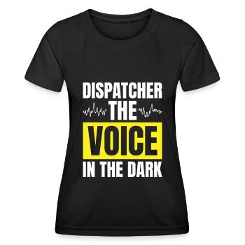 Notruf Leitstelle Einsatzzentrale - Frauen Funktions-T-Shirt - Schwarz - Vorne - AI Model Female 172 light (172cm)