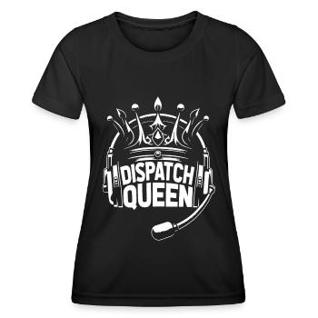 Notruf Leitstelle Einsatzzentrale - Frauen Funktions-T-Shirt - Schwarz - Vorne - AI Model Female 172 light (172cm)