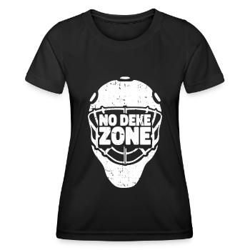 Hockey sur glace Gardien de but Gardien de but - T-shirt sport Femme - noir - Devant - AI Model Female 172 light (172cm)