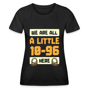Notruf Leitstelle Einsatzzentrale - Frauen Funktions-T-Shirt - Schwarz - Vorne - AI Model Female 172 light (172cm)