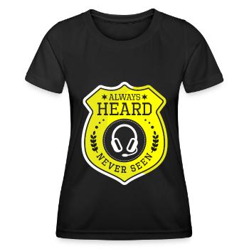 Notruf Leitstelle Einsatzzentrale - Frauen Funktions-T-Shirt - Schwarz - Vorne - AI Model Female 172 light (172cm)