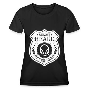 Notruf Leitstelle Einsatzzentrale - Frauen Funktions-T-Shirt - Schwarz - Vorne - AI Model Female 172 light (172cm)