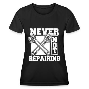 Car Mechanic - Women's Functional T-Shirt - black - Front - AI Model Female 172 light (172cm)