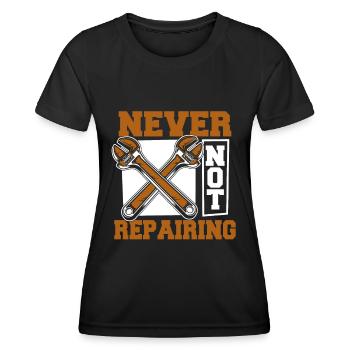 Car mechanic - Women's Functional T-Shirt - black - Front - AI Model Female 172 light (172cm)