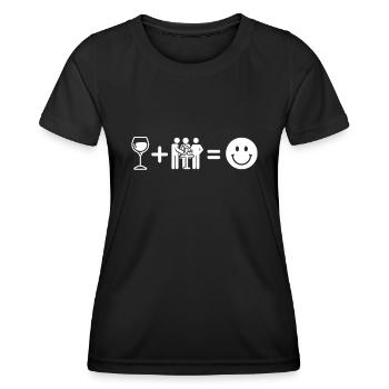 Vigneron - T-shirt sport Femme - noir - Devant - AI Model Female 172 light (172cm)