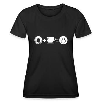 Donut - Frauen Funktions-T-Shirt - Schwarz - Vorne - AI Model Female 172 light (172cm)