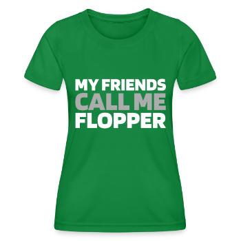 Eishockey Torwart - Frauen Funktions-T-Shirt - Kelly Green - Vorne - AI Model Female 172 dark (172cm)