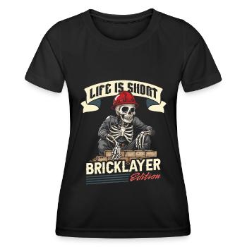 Bricklayer - Women's Functional T-Shirt - black - Front - AI Model Female 172 light (172cm)