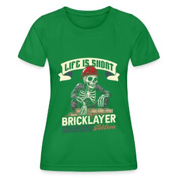 Maçon - T-shirt sport Femme - vert - Devant - AI Model Female 172 dark (172cm)