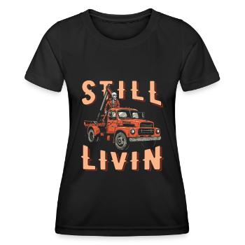 Abschleppdienst Abschlepper - Frauen Funktions-T-Shirt - Schwarz - Vorne - AI Model Female 172 light (172cm)