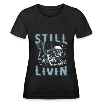 Plongeur Plongeur - T-shirt sport Femme - noir - Devant - AI Model Female 172 light (172cm)