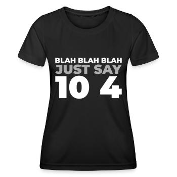 Notruf Leitstelle Einsatzzentrale - Frauen Funktions-T-Shirt - Schwarz - Vorne - AI Model Female 172 light (172cm)