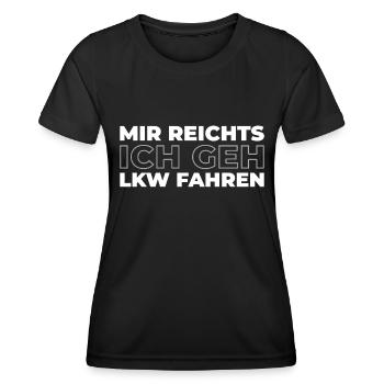 Conducteur de train Conducteur de train - T-shirt sport Femme - noir - Devant - AI Model Female 172 light (172cm)