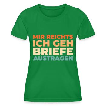 Postbote Briefträger - Frauen Funktions-T-Shirt - Kelly Green - Vorne - AI Model Female 172 dark (172cm)