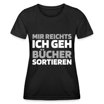 Flugbegleiter Stewardess - Frauen Funktions-T-Shirt - Schwarz - Vorne - AI Model Female 172 light (172cm)