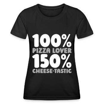 Pizza - Frauen Funktions-T-Shirt - Schwarz - Vorne - AI Model Female 172 light (172cm)
