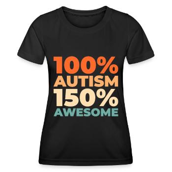 Autismus Autist - Frauen Funktions-T-Shirt - Schwarz - Vorne - AI Model Female 172 light (172cm)