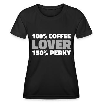 Café Café - T-shirt sport Femme - noir - Devant - AI Model Female 172 light (172cm)