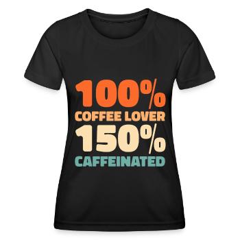 Coffee Cafe - Women's Functional T-Shirt - black - Front - AI Model Female 172 light (172cm)