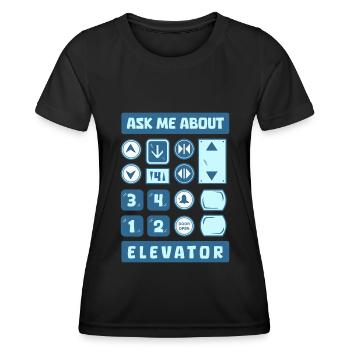 Elevator Elevator - Women's Functional T-Shirt - black - Front - AI Model Female 172 light (172cm)