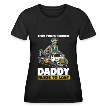 Abschleppdienst Abschlepper Skelett - Frauen Funktions-T-Shirt - Schwarz - Vorne - AI Model Female 172 light (172cm)