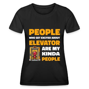 Elevator Elevator - Women's Functional T-Shirt - black - Front - AI Model Female 172 light (172cm)