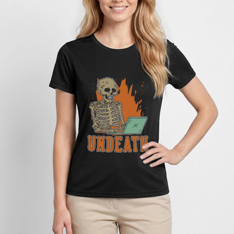 Developer Coder Programmer Skeleton Undeath Women's Functional T-Shirt