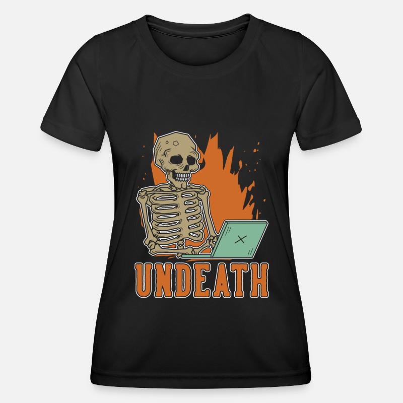 Entwickler Coder Programmierer Skelett Undeath - Frauen Funktions-T-Shirt - Schwarz