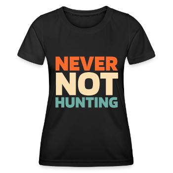 Hunting Hunter Hunting - Women's Functional T-Shirt - black - Front - AI Model Female 172 light (172cm)