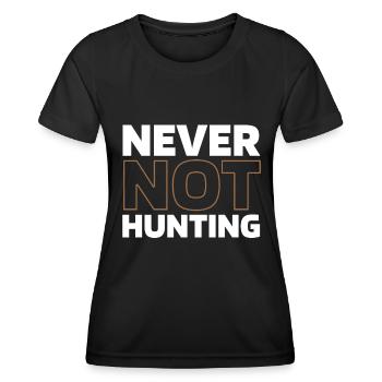 Hunting Hunter Hunting - Women's Functional T-Shirt - black - Front - AI Model Female 172 light (172cm)