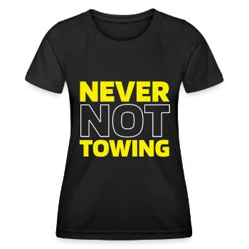 Abschleppdienst Abschlepper - Frauen Funktions-T-Shirt - Schwarz - Vorne - AI Model Female 172 light (172cm)