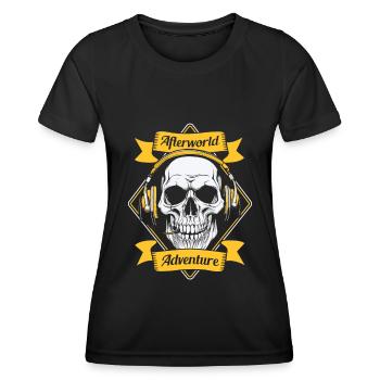 Notruf Leitstelle Einsatzzentrale - Frauen Funktions-T-Shirt - Schwarz - Vorne - AI Model Female 172 light (172cm)
