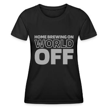 Hobby Brewer Beer Craft Beer - Women's Functional T-Shirt - black - Front - AI Model Female 172 light (172cm)