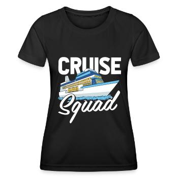 Kreuzfahrt - Frauen Funktions-T-Shirt - Schwarz - Vorne - AI Model Female 172 light (172cm)