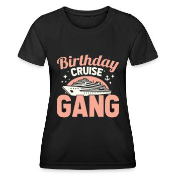 Kreuzfahrt - Frauen Funktions-T-Shirt - Schwarz - Vorne - AI Model Female 172 light (172cm)