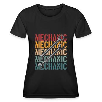 Car mechanic - Women's Functional T-Shirt - black - Front - AI Model Female 172 light (172cm)