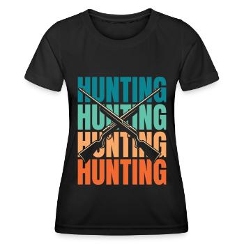 Hunting Hunter Hunting - Women's Functional T-Shirt - black - Front - AI Model Female 172 light (172cm)