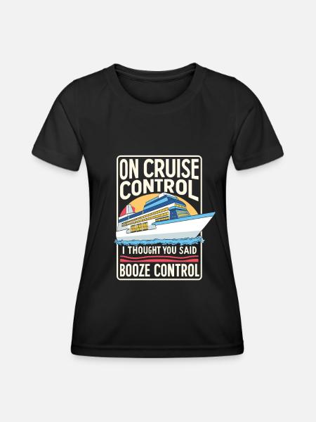 Kreuzfahrt - Frauen Funktions-T-Shirt - Schwarz