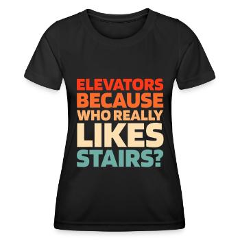 Elevator Elevator - Women's Functional T-Shirt - black - Front - AI Model Female 172 light (172cm)