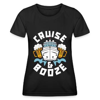 Croisière - T-shirt sport Femme - noir - Devant - AI Model Female 172 light (172cm)