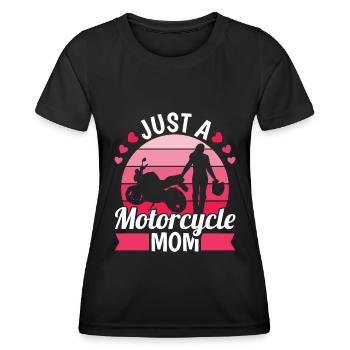 Moto Motard Moto Moto Nut - T-shirt sport Femme - noir - Devant - AI Model Female 172 light (172cm)