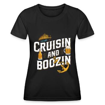 Kreuzfahrt - Frauen Funktions-T-Shirt - Schwarz - Vorne - AI Model Female 172 light (172cm)