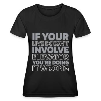 Elevator Elevator - Women's Functional T-Shirt - black - Front - AI Model Female 172 light (172cm)