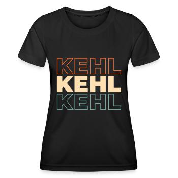 Deutsche Stadt Kehl Badenwürttemberg - Frauen Funktions-T-Shirt - Schwarz - Vorne - AI Model Female 172 light (172cm)