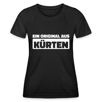 Deutsche Stadt Kürten Nordrheinwestfalen - Frauen Funktions-T-Shirt - Schwarz - Vorne - AI Model Female 172 light (172cm)
