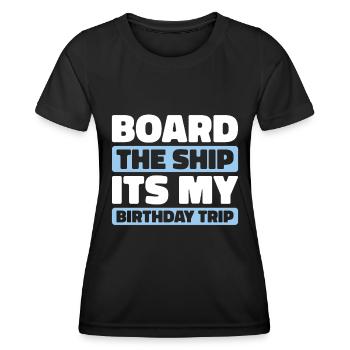 Kreuzfahrt - Frauen Funktions-T-Shirt - Schwarz - Vorne - AI Model Female 172 light (172cm)